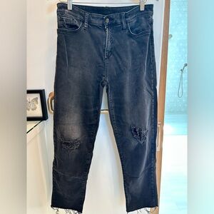 Joe's Jeans-Women’s Black Boyfriend Jeans Distressed